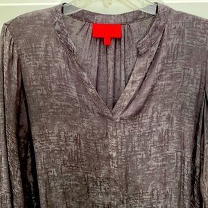 J.Lo charcoal long sleeve blouse